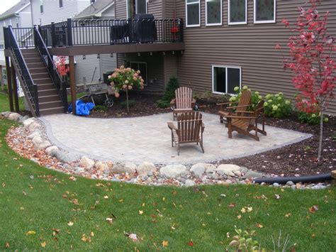 Backyard drainage may also be overlooked entirely by a designer poorly trained in grading and drainage. Back-yard Patio with Drainage Swale along side | Landscape ...
