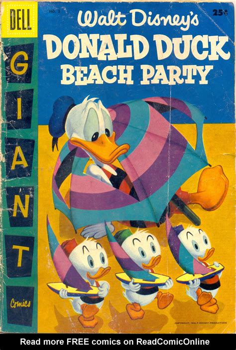 Read Online Donald Duck Beach Party Comic Issue