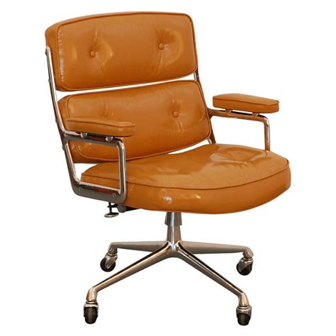 Modern simplicity meets comfort with the chalmers low back desk chair. Camel Patent Leather Time Life Chair at 1stdibs