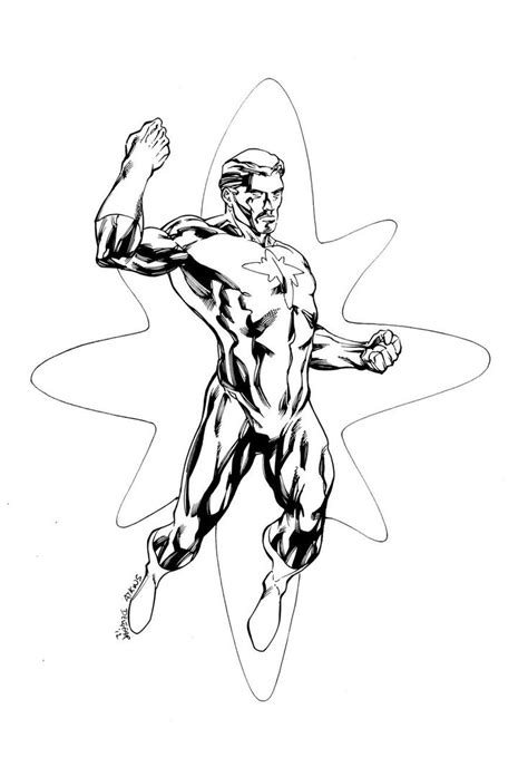 Captain Atom Inks By Devgear On Deviantart