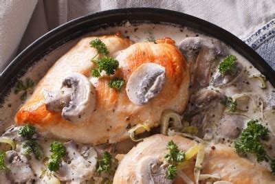 Recette suprêmes de pintade aux morilles