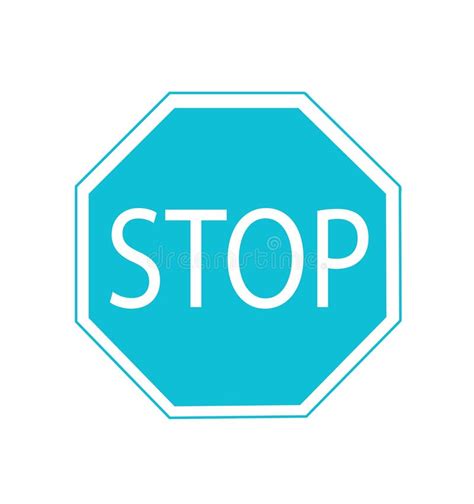 Vector Illustration Of Stop Sign Stock Vector Illustration Of Safety