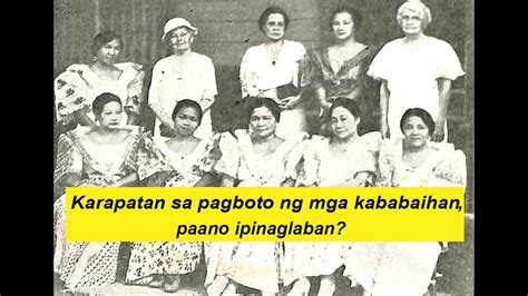 Paano Ipinaglaban Ng Mga Kababaihan Sa Pilipinas Ang Karapatan Sa