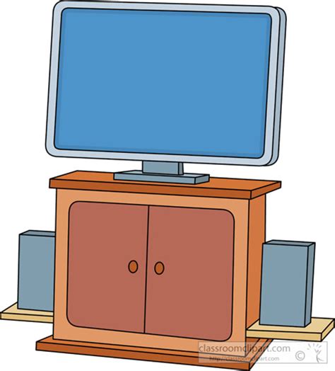 Furniture Clipart Televisiononstand314a Classroom Clipart
