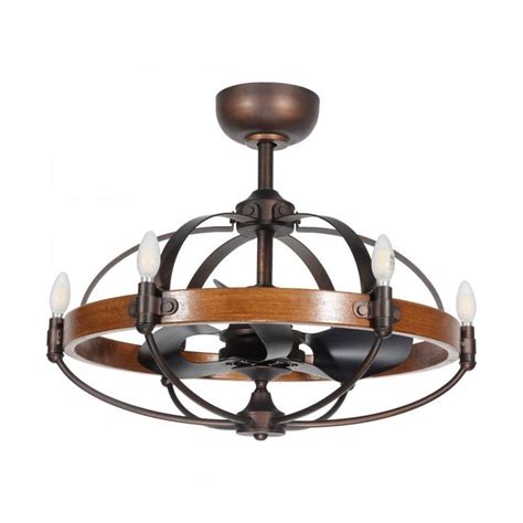 If you consider all of your options, you'll quickly see why a fan like this. Rustic Wood Caged Ceiling Fan,6 Lights,3 Reversible Blades ...