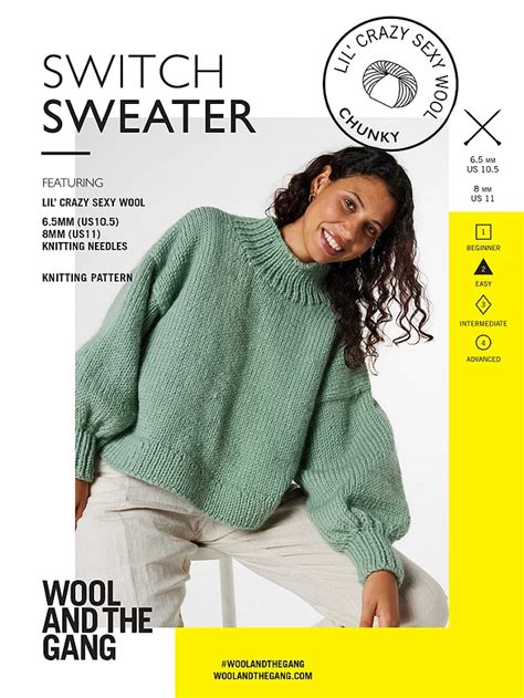 Wool And The Gang Switch Sweater Knitting Pattern