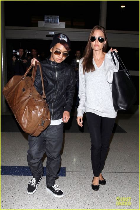 Angelina Jolie And Maddox Depart Lax Airport Sans Brad Pitt On Valentine S Day Photo 3053708