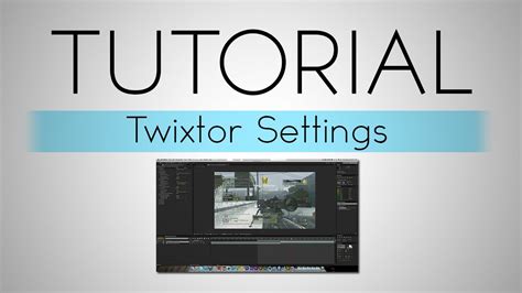 After Effects Best Twixtor Settings Tutorial Youtube