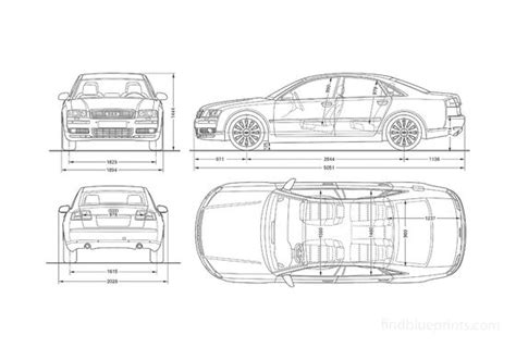Download Drawing Audi A8 D3 Typ 4e Sedan 2003 In Ai Pdf Png Svg Formats