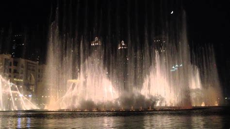 The Dubai Fountain During Night In The Dubai Mall 10th Of September