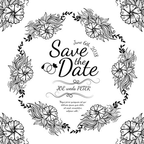 Premium Vector Floral Wedding Card