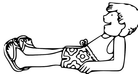 Person Laying Down Coloring Page Sketch Coloring Page
