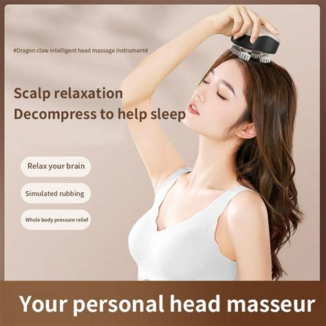 Rechargeable Electric Scalp Waterproof Head Massager Hand Held Electric