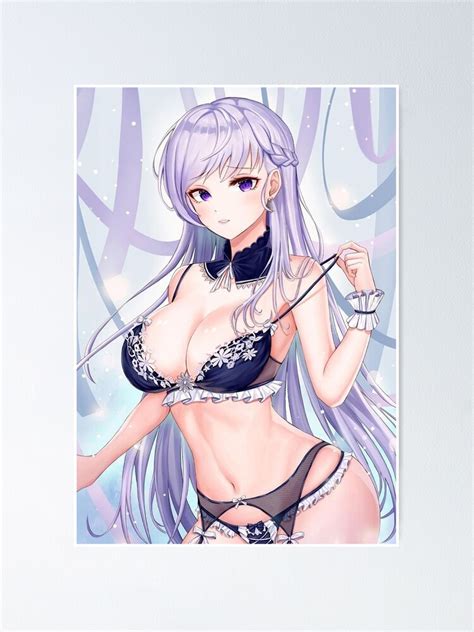 Ecchi Sexy Lingerie Anime Girl Oppai Poster For Sale By Lewdities Redbubble