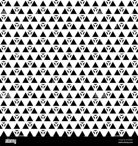 Pattern Design Geometric Seamless Triangle Vogue Background Black And