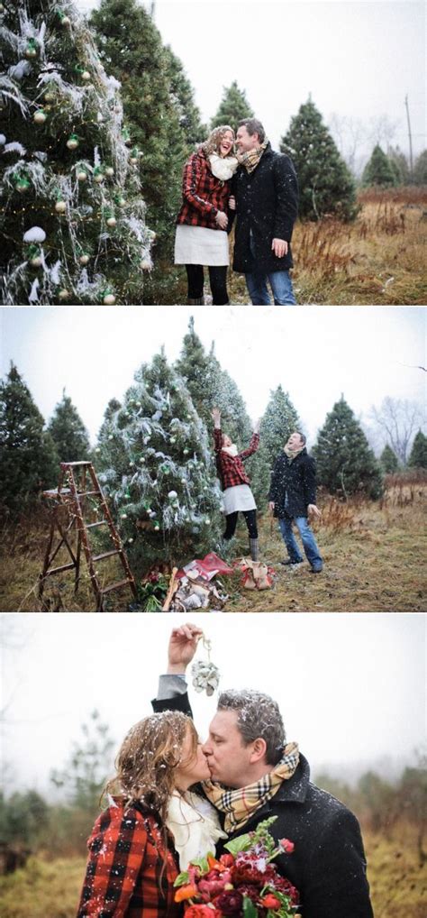 Christmas Tree Farm Engagement Session From Wild Eyed Photography
