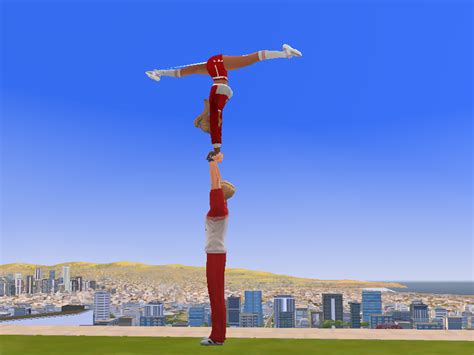 The Sims Resource Cheer Partner Stunt Handstand Stunts
