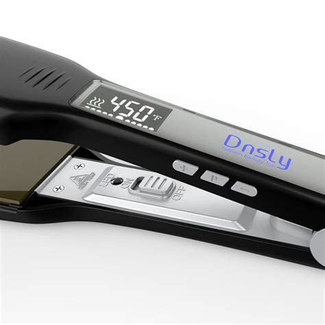 Dnsly Titanium Hair Straightener Professional Flat Iron 175 Inch Wide