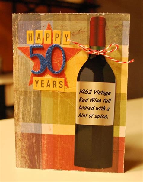 Check spelling or type a new query. Birthday Card Ideas : 50th Birthday Card.cute to do on wine bottle labels | 50th birthday cards ...