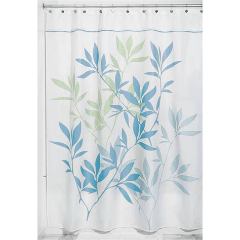 Interdesign Leaves Fabric Shower Curtain Various Sizes