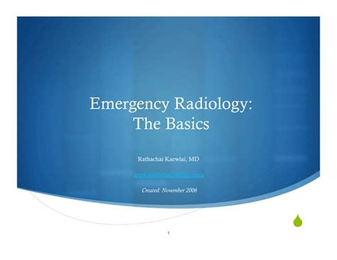 Emergency Radiology Ppt