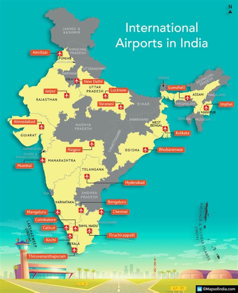 Complete Details Of International Airports In India Government