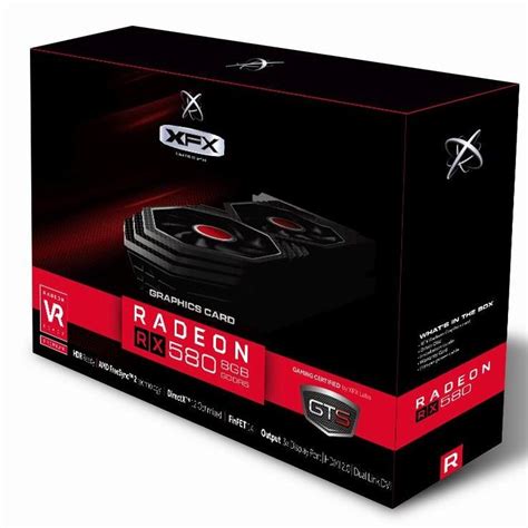 Xfx Amd Radeon Rx 580 Gts Black Core Edition Rx 580p828d6 8gb Gddr5 Pci