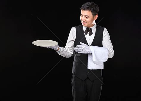 Male Waiter Tray Action Picture And Hd Photos Free Download On Lovepik