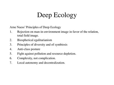Ppt Deep Ecology Powerpoint Presentation Free Download Id1827979