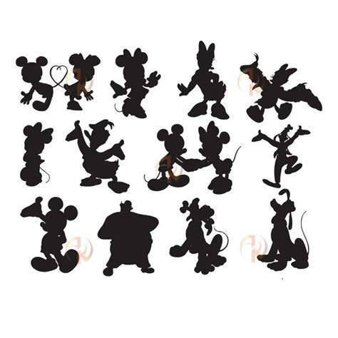 Disney SVG Disney Character SVG Disney Silhouette Mickey