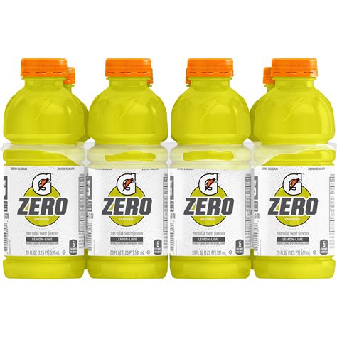 Count Gatorade G Zero Thirst Quencher Lemon Lime Fl Oz