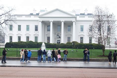 The White House And The National Mall Washington Dc