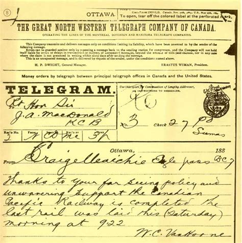 Most Famous Telegram Sent Upon Completion Of The Cpr