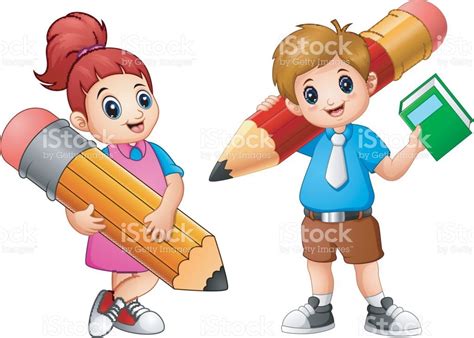 Niño y niña estudiando en la computadora portátil. Resultado de imagen para niños estudiando vector | Festa ...