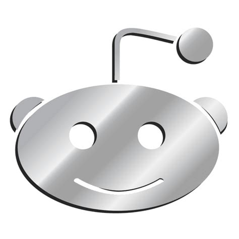 In hope to reduce the distribution of any 'fake news'. Ícone 3D Reddit prata - Baixar PNG/SVG Transparente