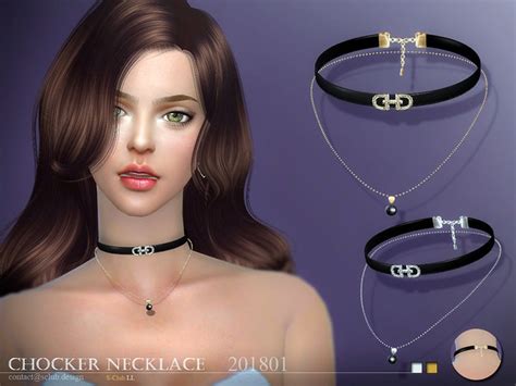 Necklace F 201801 By S Club Ll At Tsr Sims 4 Updates