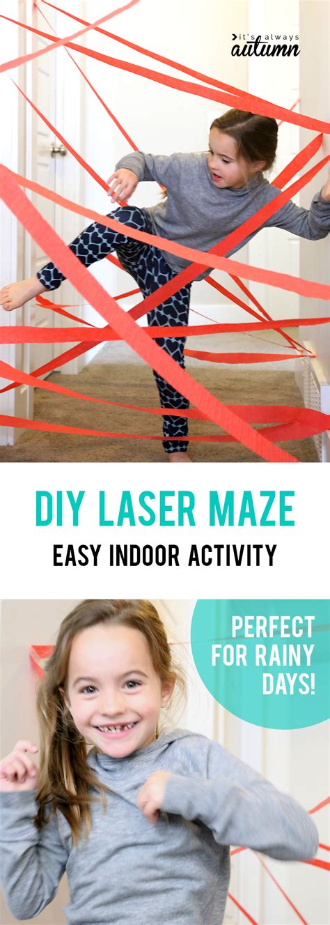 Diy Hallway Laser Maze Indoor Fun For Kids Its Always
