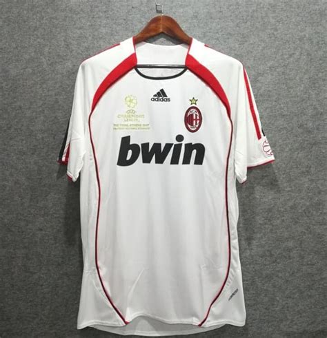 Ac Milan White Away 200607 Shirt Pauls Retros