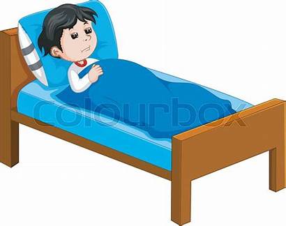 Bed Sick Lying Kid Bett Lit Malade