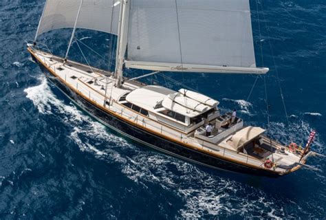 The Beautiful Sailing Yacht Marae From Above — Yacht Charter