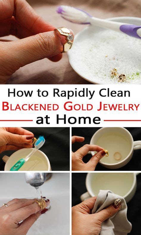 Not all homemade jewelry cleaners are created equal. How to Rapidly Clean Blackened Gold Jewelry at Home | Cleaning silver jewelry, Clean gold ...