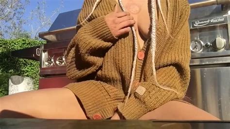 Playing With My Pussy Outside Cum Home Cum At Home Movie From