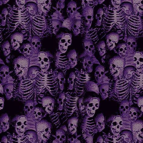 Wish My Skeleton Was Purple Purple Skull Anime