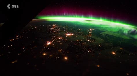 Spectacular View Of The Aurora Borealis As Seen From The Space Station