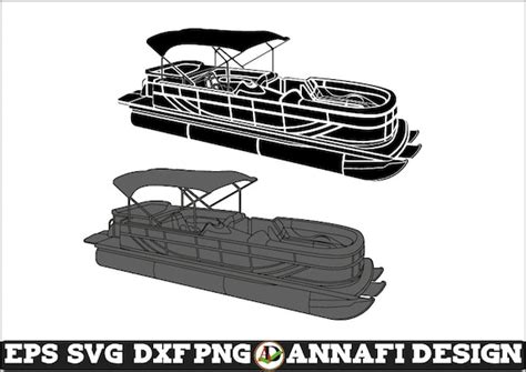 Pontoon Boat Svg Vector Cri Cut File Clipart Cuttable Etsy Images