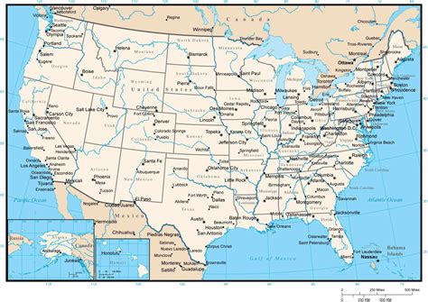 Usa Map States Vector Line Design High Detailed Usa Map Labeled With