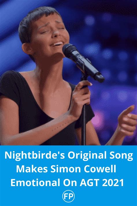 Nightbirdes Original Song Makes Simon Cowell Emotional On Agt 2021