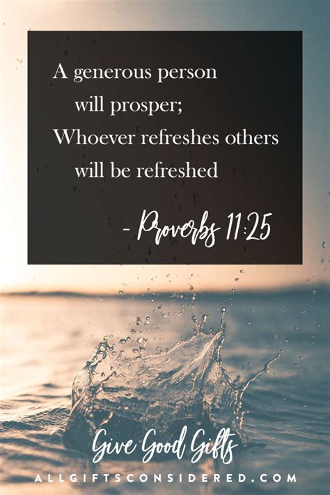 Proverbs 1125 Quote Generosity All Ts Considered