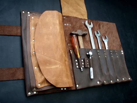 Leather Tool Roll Etsy