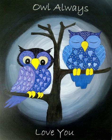 Owl Always Love You By Lorraine Skala Garden Rock Art Owl Moon